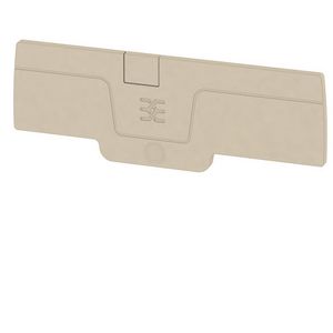 Afsluit- eindplaat d.beige h:82.85mm b:2.1mm V- VVE=50