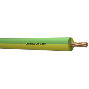 Lengte per m. installatiedraad HVD halogeenvrij Cca 70C 450/750V ye/gn# 500mm² (Groen/geel)