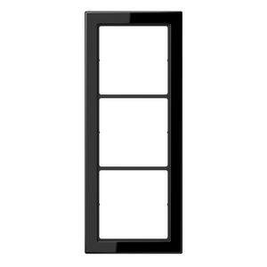 Afdekraam zwart 3-voudig Flat Design