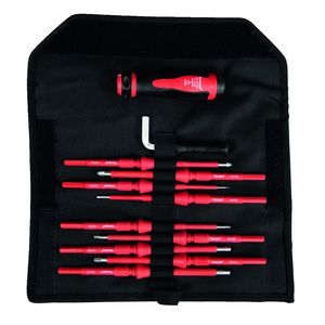Draaimomentschroevendraaierset 11-delig  wisselklingen VarioTQ 1000V VDE Hex 0,5-3,5Nm