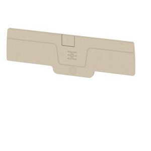 Afsluit- eindplaat d.beige h:94.25mm b:2.1mm V- VVE=50