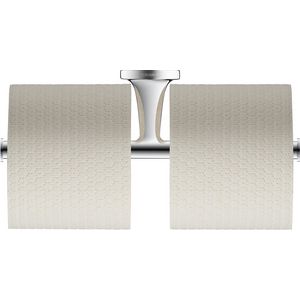 Starck T Dubbele Papierrolhouder 255x76x50mm Chroom