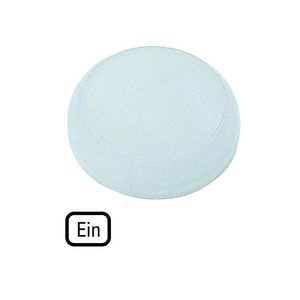 Lens signaallamp wit vlak AAN