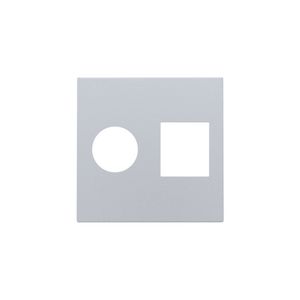 Afwerkingsset enkelvoudige coax/netwerkaans. RJ45 sterling