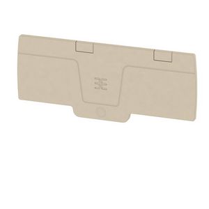 Afsluit- eindplaat d.beige h:94.7mm b:2.4mm V-0 VVE=20