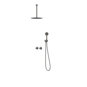 Afbouwdeel regendouche IVY combiset Bond 3 inbouwthermostaat symmetry gebor. metal black CSB3EXGMCCCC excl. inbouwbox