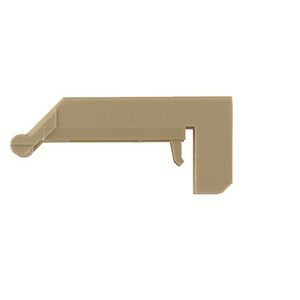 Afsluit- eindplaatbeige polyamide 66 64mm 30.5mm De VVE=20