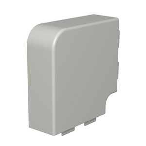 Deksel platte hoek 60x150mm polyvinylch. steengrijs VVE=2