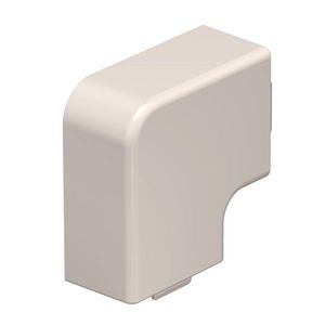 Deksel platte hoek 25x40mm polyvinylchlorid creme wit VVE=4