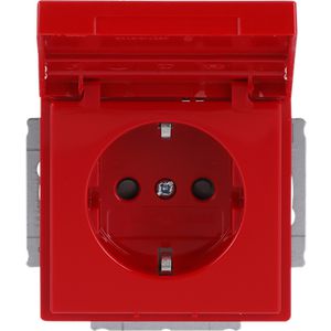 Tekstwandcontactdoos ra kv kd Centraalplaat inb future rood (20 EUKNB-12-82)