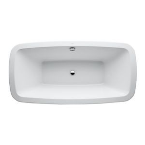 Inbouwbad 1800x900mm badrand 40mm met frame z. paneel wit