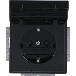Tekstwandcontactdoos ra kv kd Centraalplaat inb f-antraciet (20 EUKNB-81)