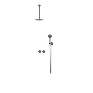 Afbouwdeel regendouche IVY combiset Bond 3 inbouwthermostaat symmetry gebor. metal black CSB3EXGMCDCA excl. inbouwbox