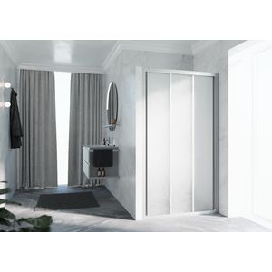 Schuifdeur LUNES 3P 1020-1080x1950mm glas niva profiel matchroom