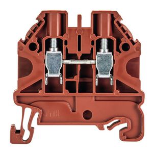 Doorgangsklem WT 4 bruin VVE=100