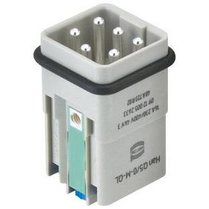 Contactblok binnenw. man 5polig Han Q5/0-M-QL 2,5mm2 VVE=10
