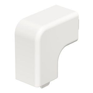 Deksel platte hoek 20x20mm polyvinylchlorid puur wit VVE=4