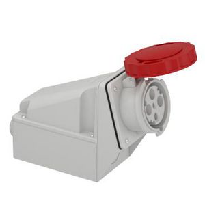 Wandcontactdoos Gehoekt 3P+A 63A 380-415V AC 6h PratiKa