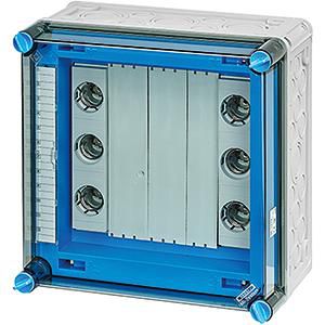 Zekeringk. 2x25A 3p DII E27 op r. 630A 5 P. BM2