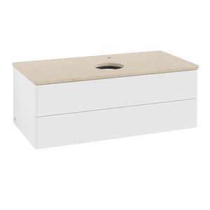 Wastafelonderkast Antao 1000x360x500mm White Matt Lacquer K20053MT