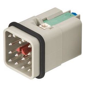 Contactblok 3A man Han Q12-M-QL 1,5mm2