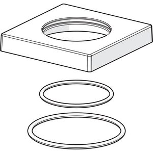 Rozet 75x75 mm compleet comp 59914209