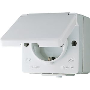 Wandcontactdoos met randaarde 16 A 250 V IP 44 WG