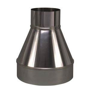 EW RVS verloopstuk 199mm uitw. - 100mm