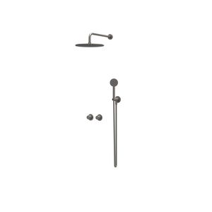 Afbouwdeel regendouche IVY combiset Bond 3 inbouwthermostaat symmetry gebor. metal black CSB3EXGMCFAA excl. inbouwbox