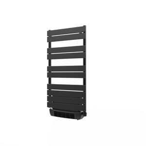 Elektr. badkamerradiator VENICE E-VENTO antracietgrijs 550x1422mm 700W+blower 1000W incl. geïnt. thermostaat+afst.bediening