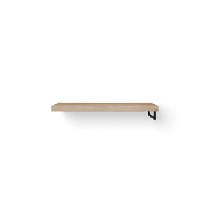 Wastafelblad Base Wood eiken 120cm zwart 1x handdoekbeugel RE.