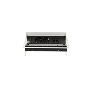 CONI 2x 230V RA 2x CAT6 0,2m GST o.g. wit