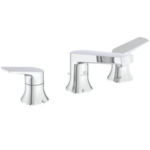 2-greeps wastafelkraan 324x183x105mm chroom 3.8l/m m. waste La Dolce Vita