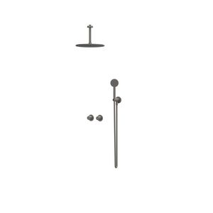 Afbouwdeel regendouche IVY combiset Bond 3 inbouwthermostaat symmetry gebor. metal black CSB3EXGMCFBA excl. inbouwbox