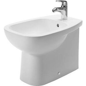 D-Code staand bidet wit Back-to-Wall m.kraangat overloop