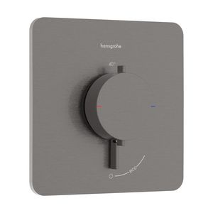 Inbouwthermostaat 1 functie Ecostat Comfort Q Brushed Black Chrome