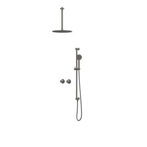 Afbouwdeel regendouche IVY combiset Bond 3 inbouwthermostaat symmetry gebor. metal black CSB3EXGMCFCB excl. inbouwbox