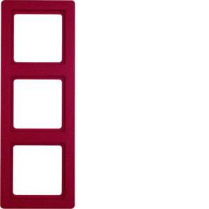 Afdekraam 3-v berker Q.1 rood soft-finish