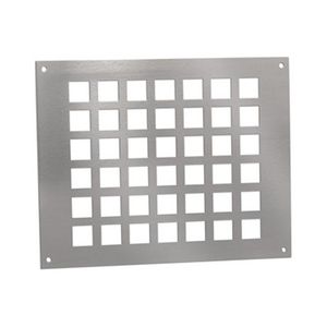ALU ventilatieplaat 250x200mm