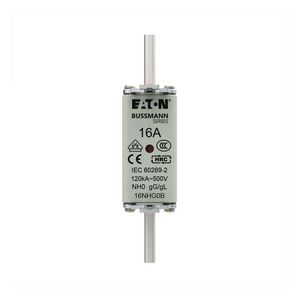 Zekering laagsp. 16A AC 500V NH0 gL/gG dubbele melde VVE=3