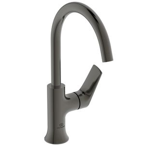 Wastafelmengkraan 114x204x311mm magn grey 3.8l/m z. waste La Dolce Vita