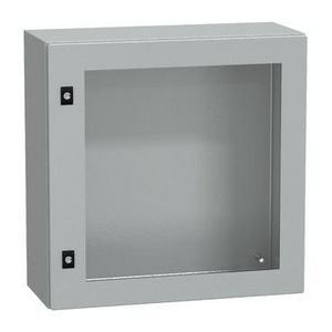 Deur 600x600x250mm IP66 / IK08 Transparant RAL70 Spacial CRN
