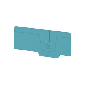 Afsluit- eindplaat blauw h:82.6mm b:2.1mm V-0 Wemi VVE=20