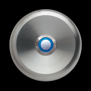 Beldrukker RVS ETA S100 led blauw