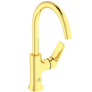 Wastafelmengkraan 114x204x311mm br gold 3.8l/m z. waste La Dolce Vita
