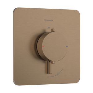 Inbouwthermostaat 1 functie Ecostat Comfort Q Brushed Bronze