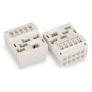 Kabelhouder PE-contact met klikvoetjes wit 267-303 VVE=50