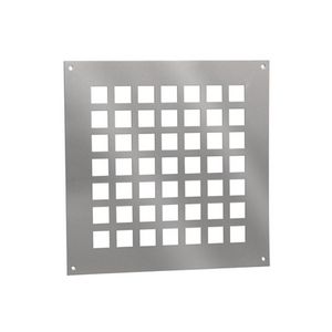 ALU ventilatieplaat 250x250mm