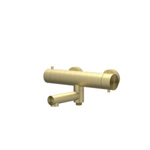 Badthermostaatkraan CONCORD hoh 150mm rvs geborsteld mat goud incl. s-koppelingen