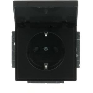 Wandcontactdoos ra kv kd centraalplaat inb f-matzwart (20 EUKBR-885)